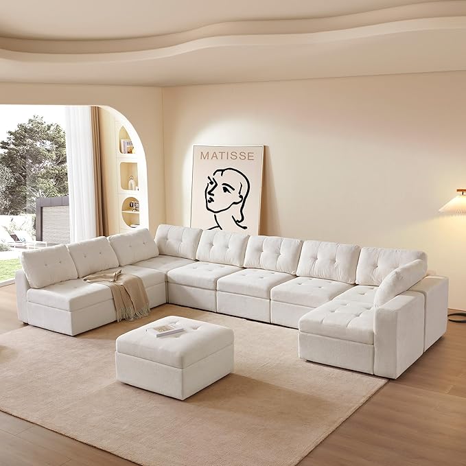 SOFÁ MODULAR PREMIUM COM ARRUMAÇÃO OCULTA — CONFORTO, DESIGN E FUNCIONALIDADE PARA A SUA SALA